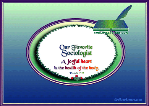 A GOD LOVE LETTER: SOCIOLOGIST