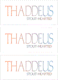 COMPATIBLE NAMES -- REWARD FOR DONATIONS: LETTER "T"