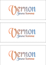 REWARD FOR DONATIONS: FIRST NAME: FRENCH "U- Z"