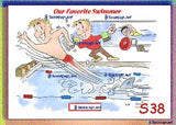 000 WATER SPORT DIGITIZED CARTOONS