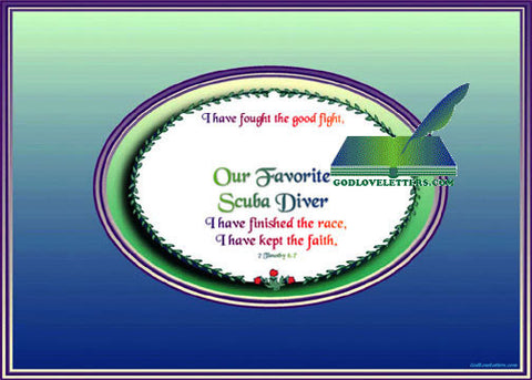 God's Loveletters Our Favorite Scuba Diver