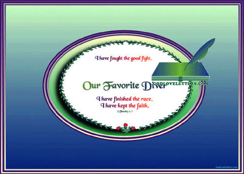 God's Loveletters Our Favorite Diver