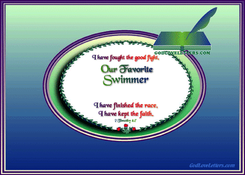 God's Loveletters Our Favorite Swimmer