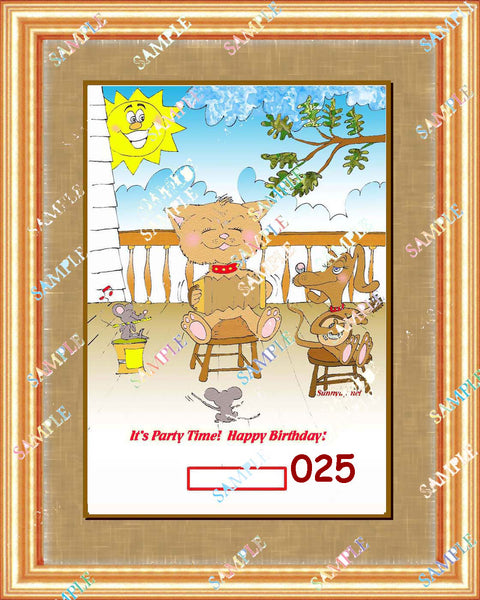 000 FAMILY BIRTHDAY DIGITIZED CARTOONS