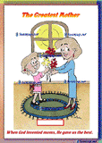 M65  SUPER DAD  DIGITIZED CARTOON