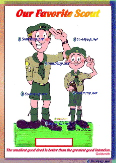 YOUR PERSONALIZED SCOUT GUIDE CARTOON