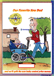 M65  SUPER DAD  DIGITIZED CARTOON