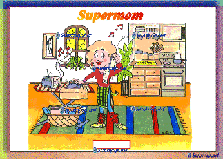 M65  SUPER DAD  DIGITIZED CARTOON