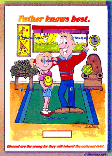 M65  SUPER DAD  DIGITIZED CARTOON