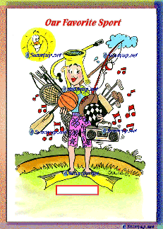 s86 sports fan woman DIGITIZED CARTOON