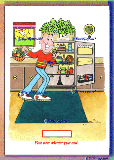 T11 FOOD LOVER  DIGITIZED CARTOON